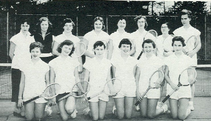 1956 girls' tennis team 